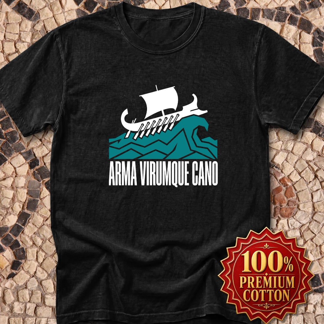 Arma Virumque Cano Minimalist Premium Tee