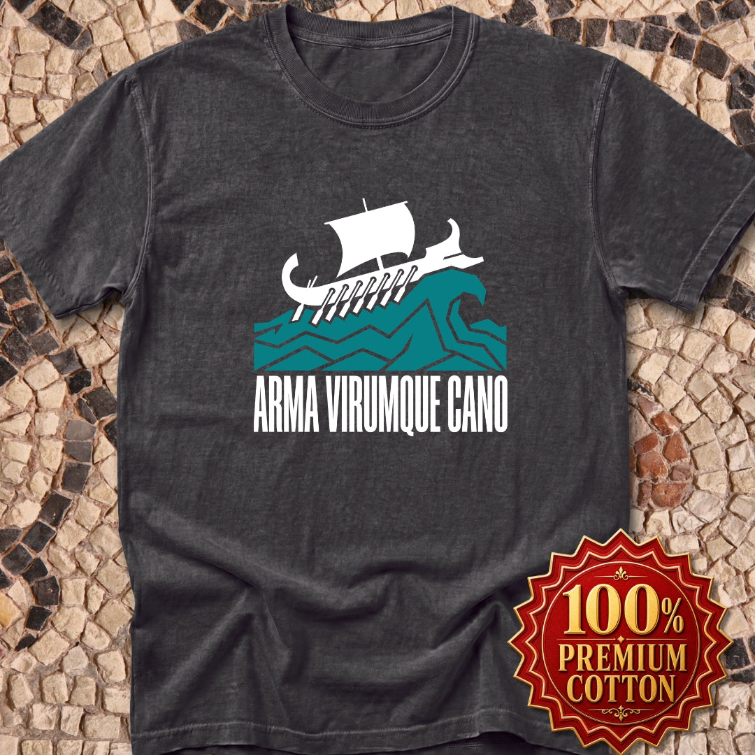 Arma Virumque Cano Minimalist Premium Tee