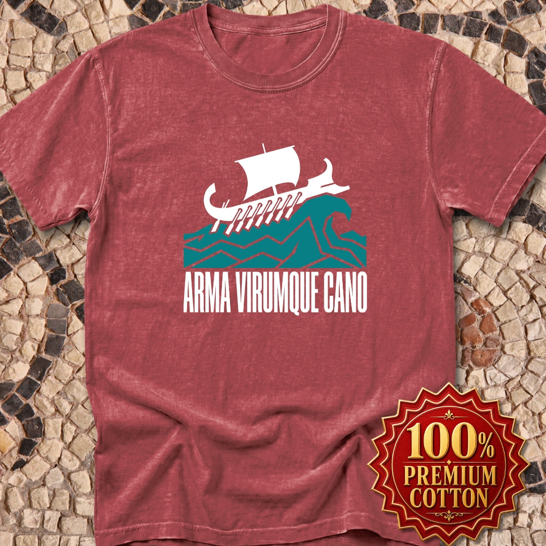 Arma Virumque Cano Minimalist Premium Tee