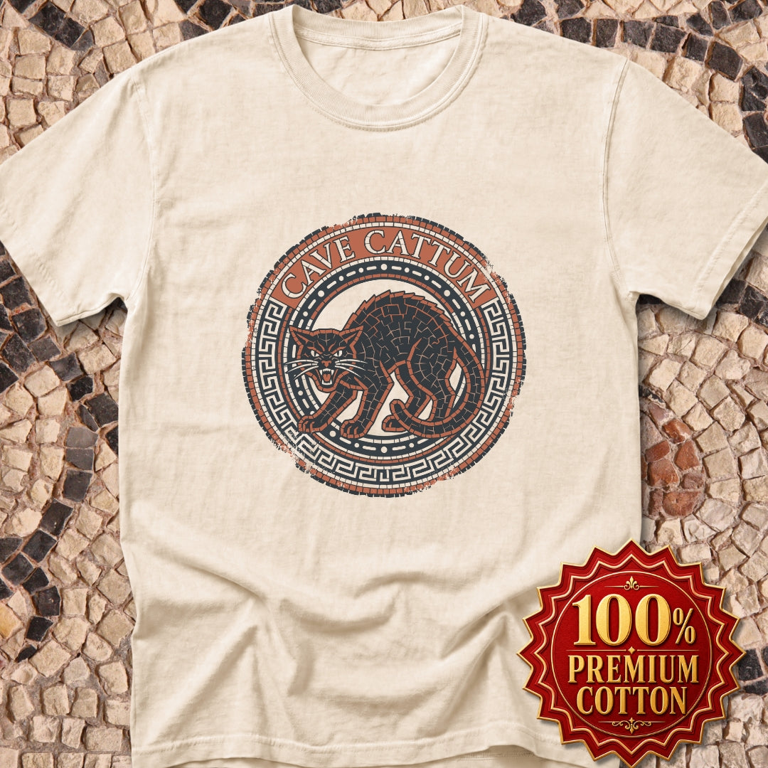 Cave Cattum Beware of Cat Latin Premium Tee