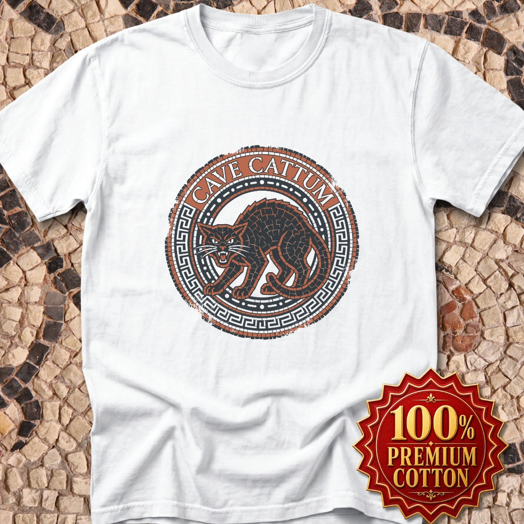 Cave Cattum Beware of Cat Latin Premium Tee