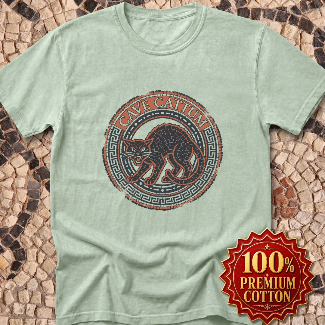 Cave Cattum Beware of Cat Latin Premium Tee