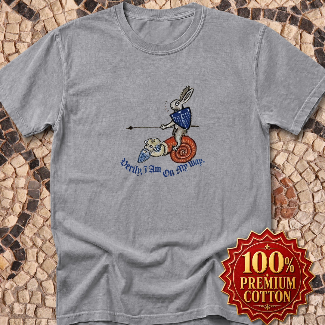 Marginalia Rabbit On My Way Premium Tee