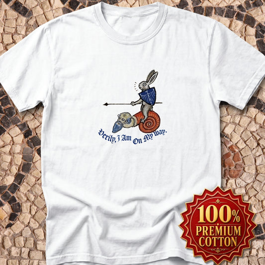 Marginalia Rabbit On My Way Premium Tee