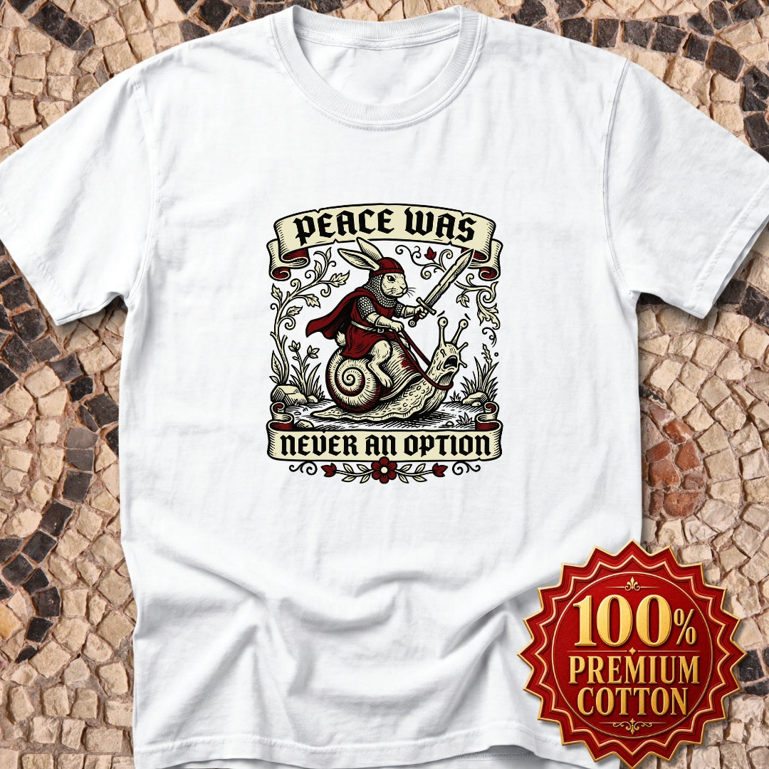 Marginalia Rabbit Peace Not Option Premium Tee