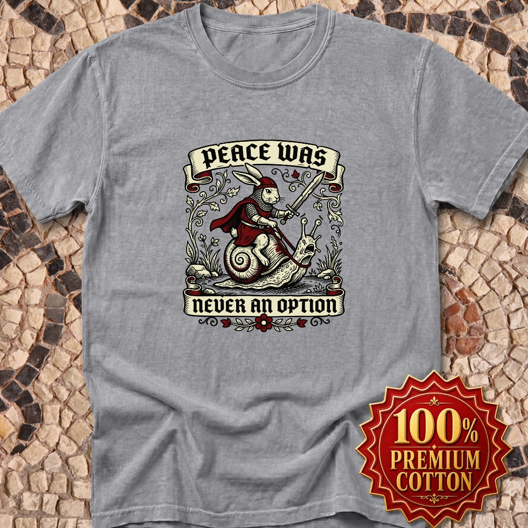 Marginalia Rabbit Peace Not Option Premium Tee