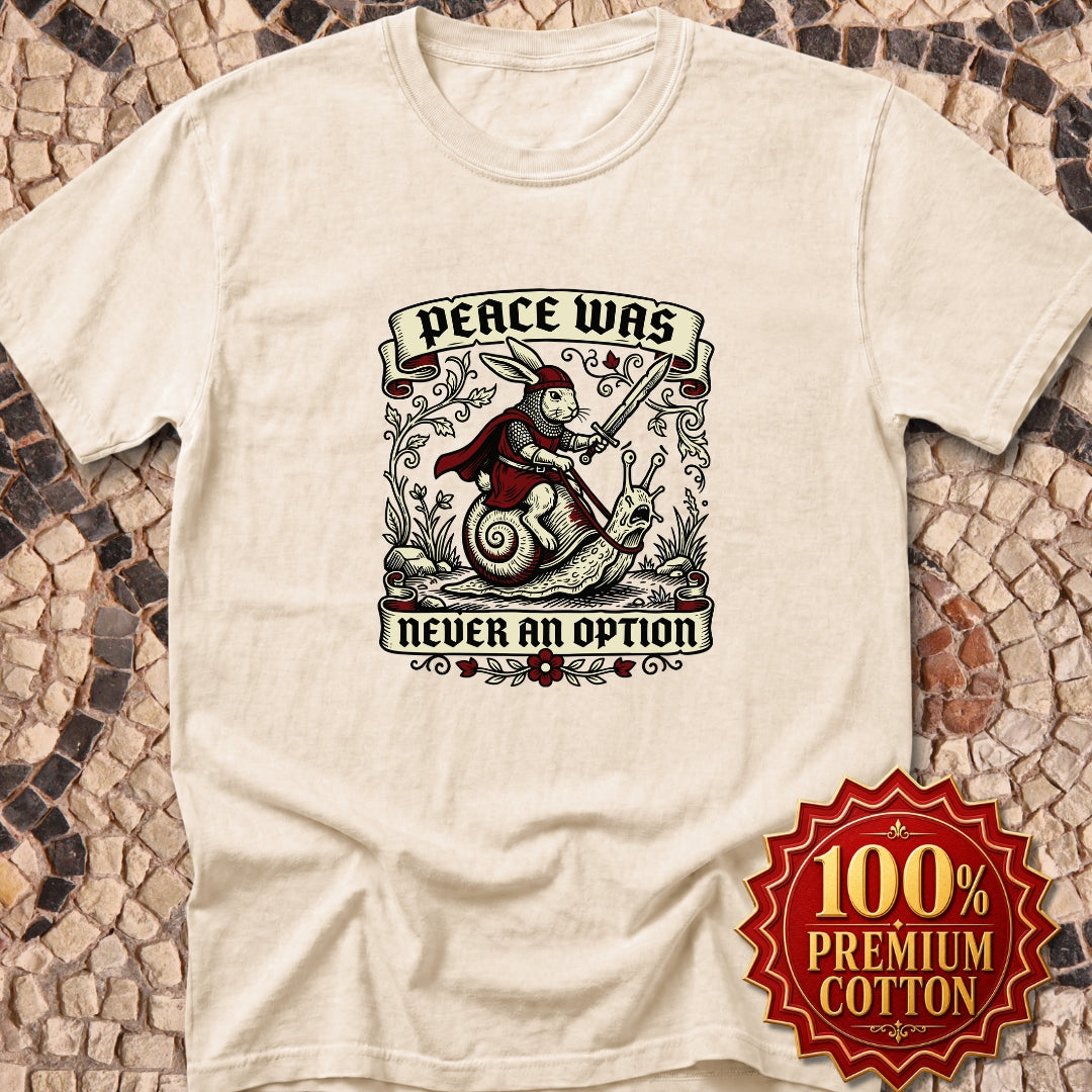 Marginalia Rabbit Peace Not Option Premium Tee