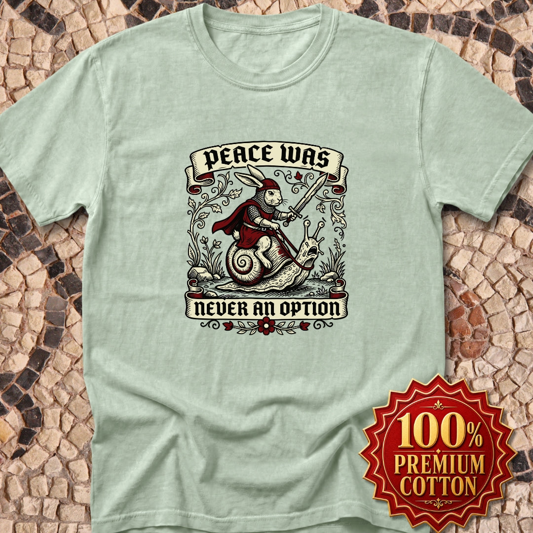 Marginalia Rabbit Peace Not Option Premium Tee