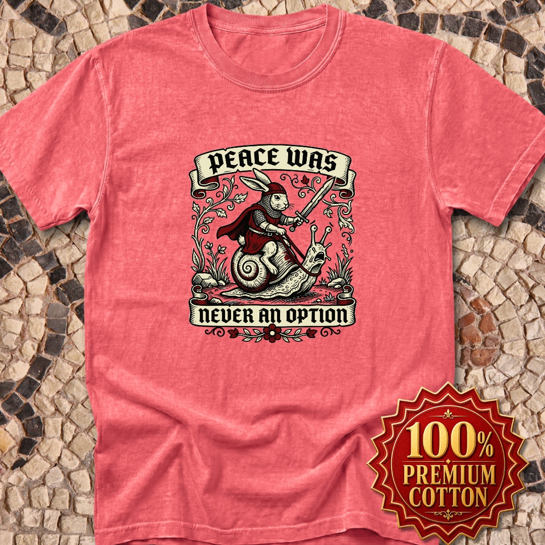 Marginalia Rabbit Peace Not Option Premium Tee