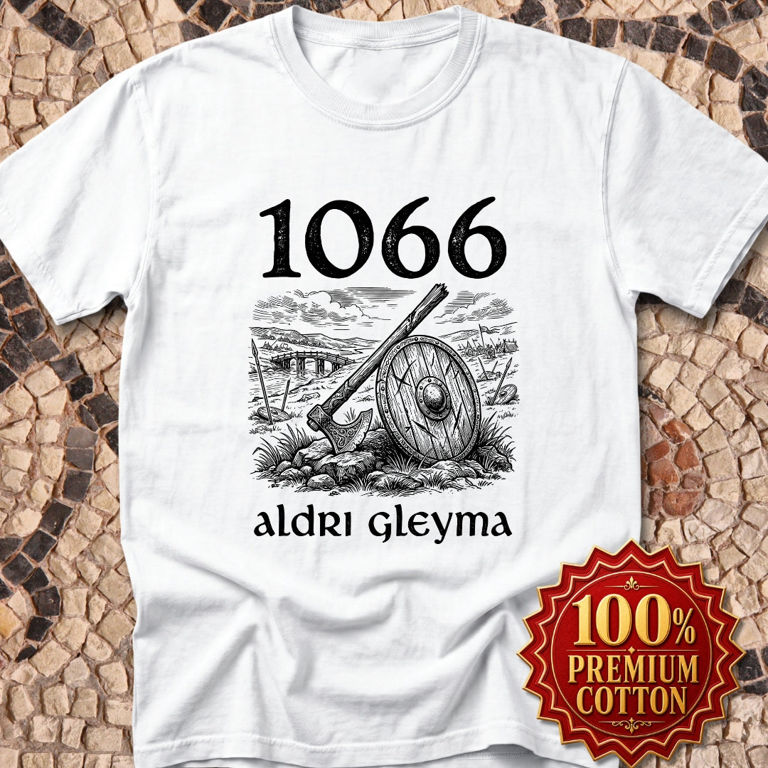 1066 Stamford Bridge Never Forget in Old Norse Premium Tee
