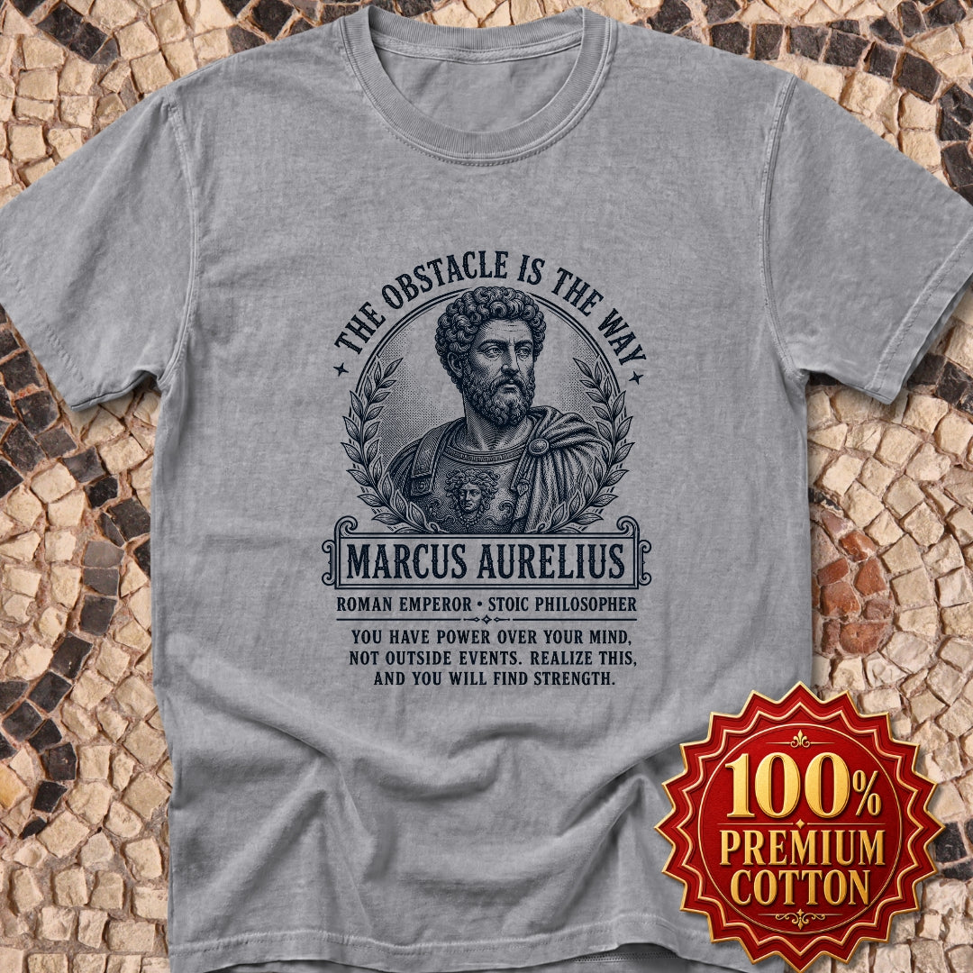 Aurelius Obstacle is the Way Premium Tee