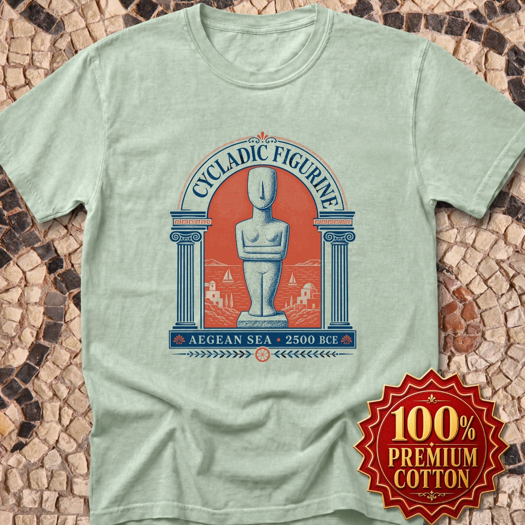 Cycladic Figurine 2500 Aegean Sea Premium Tee