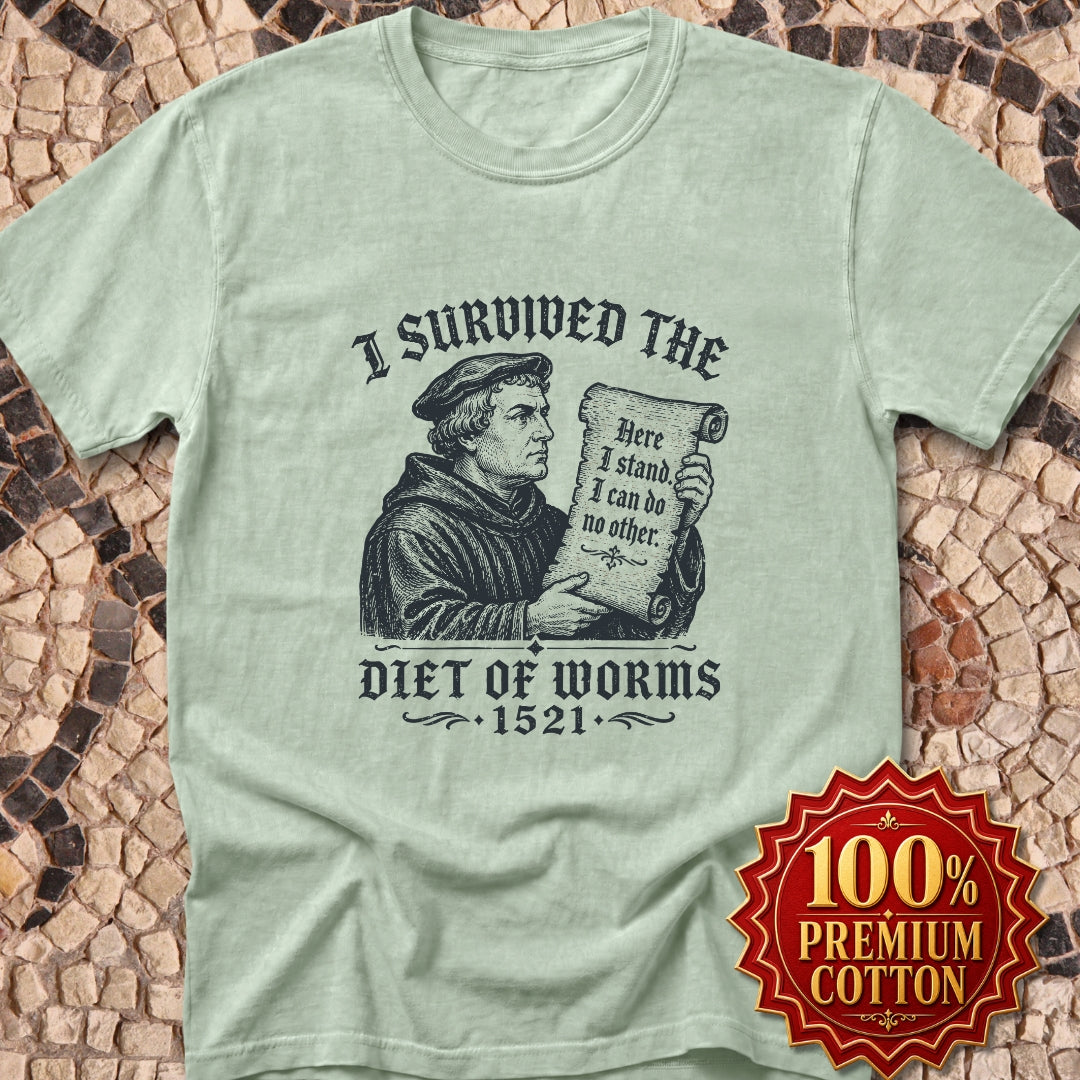 I Survived the Diet of Worms Premium Tee