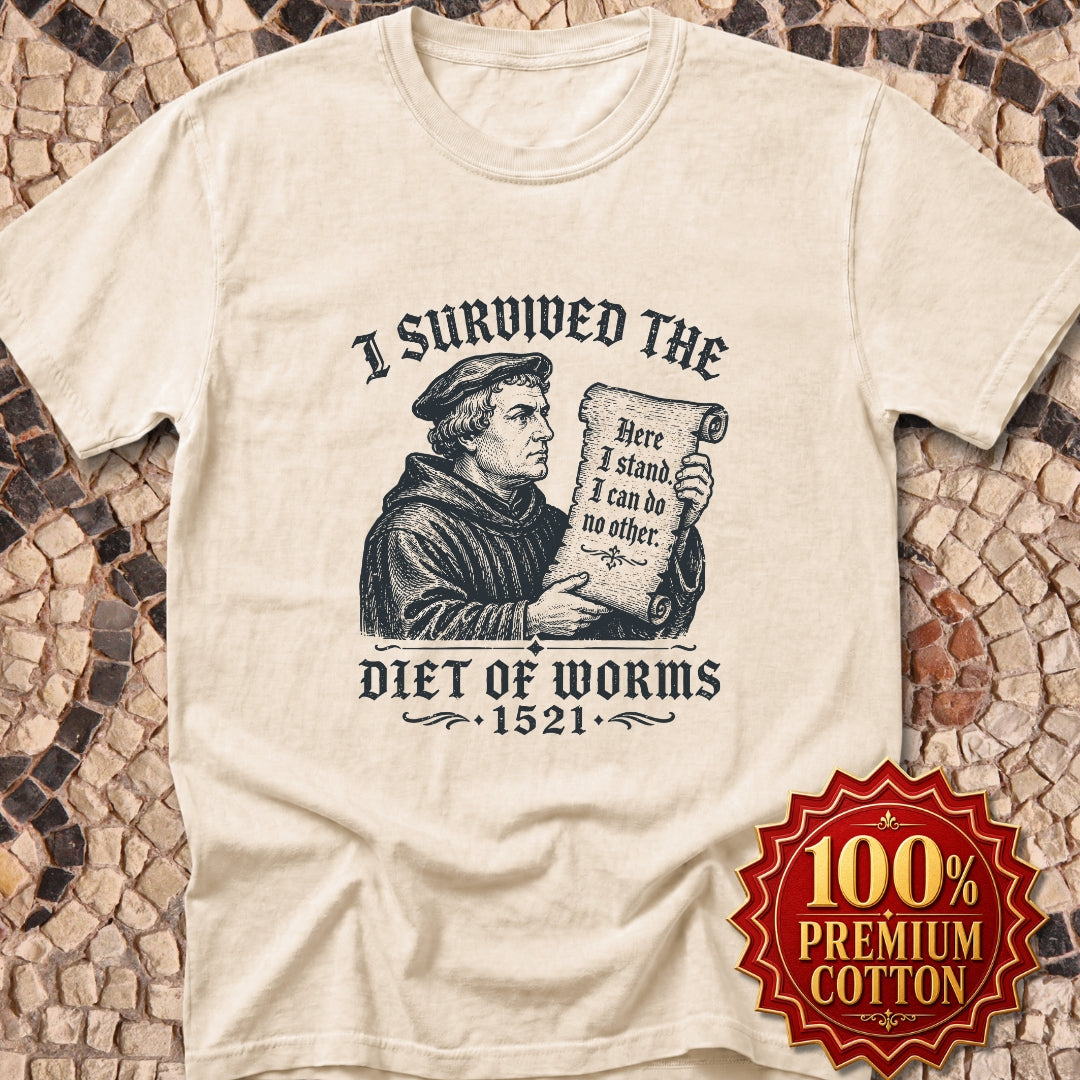 I Survived the Diet of Worms Premium Tee