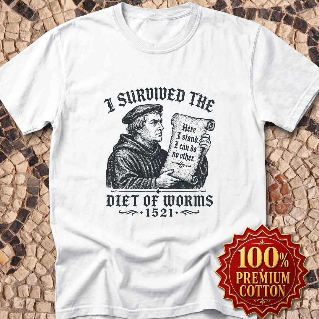 I Survived the Diet of Worms Premium Tee
