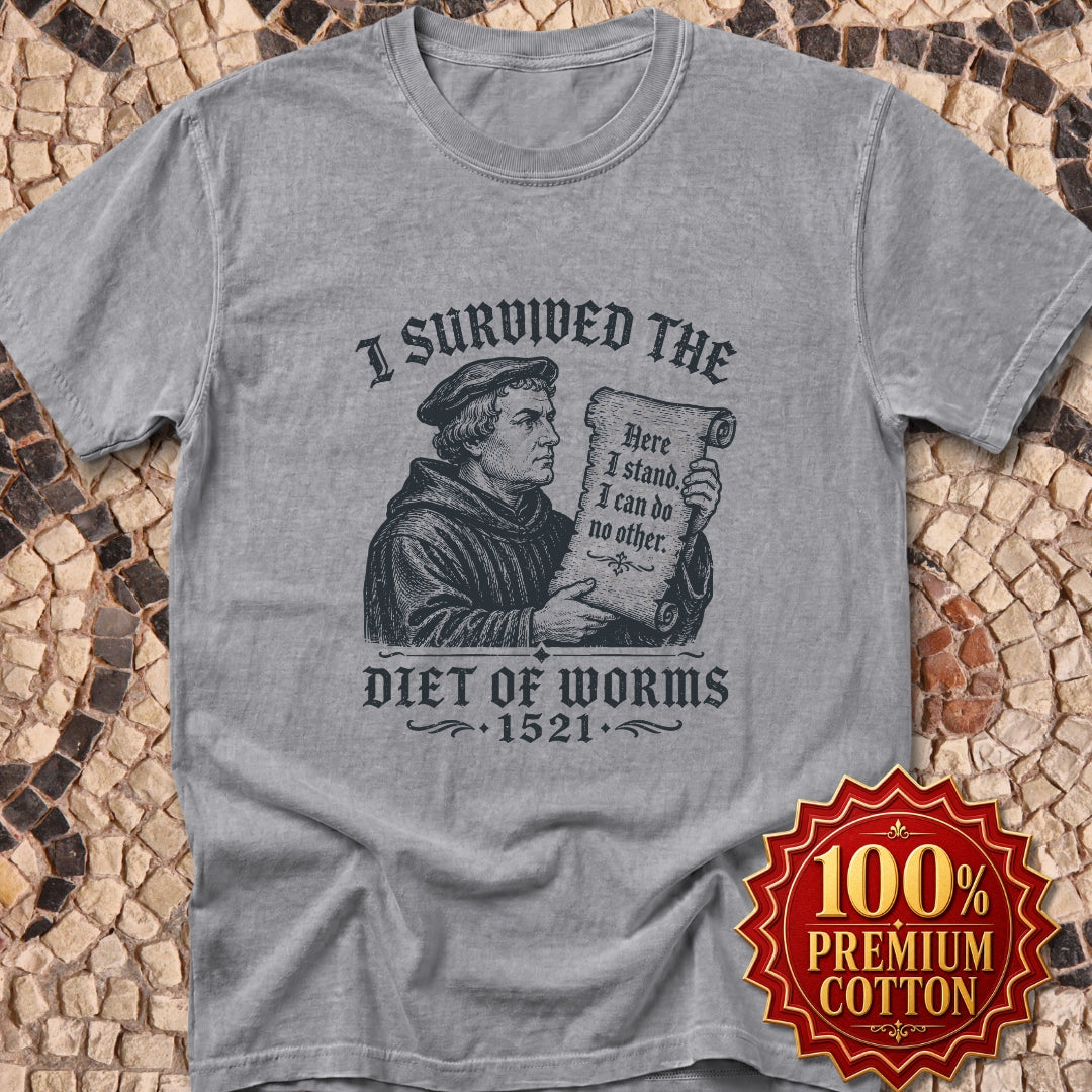 I Survived the Diet of Worms Premium Tee
