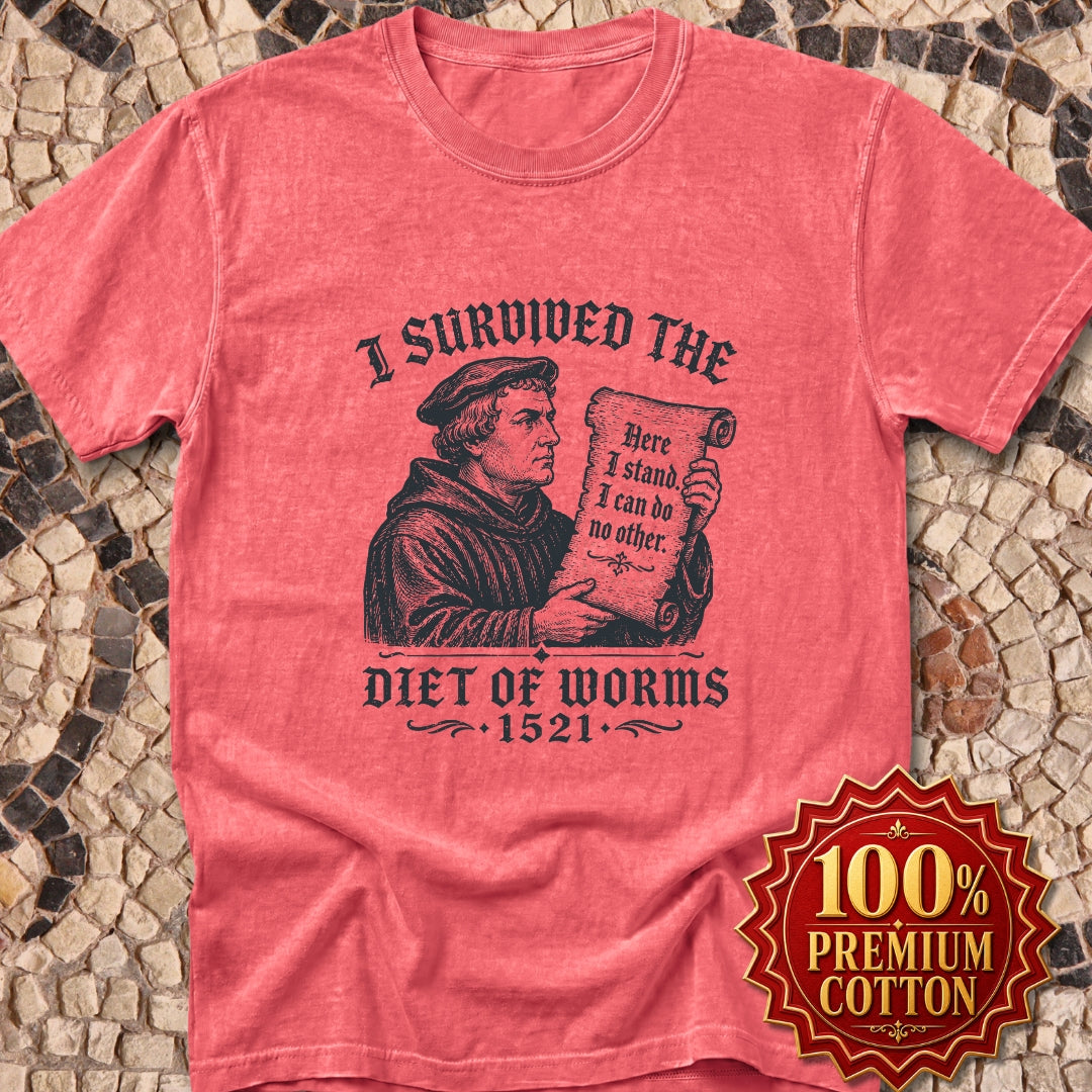 I Survived the Diet of Worms Premium Tee