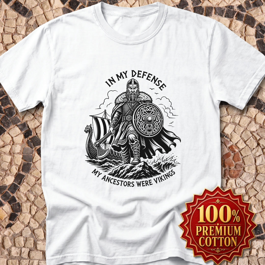 In My Defense Viking Ancestors Premium Tee