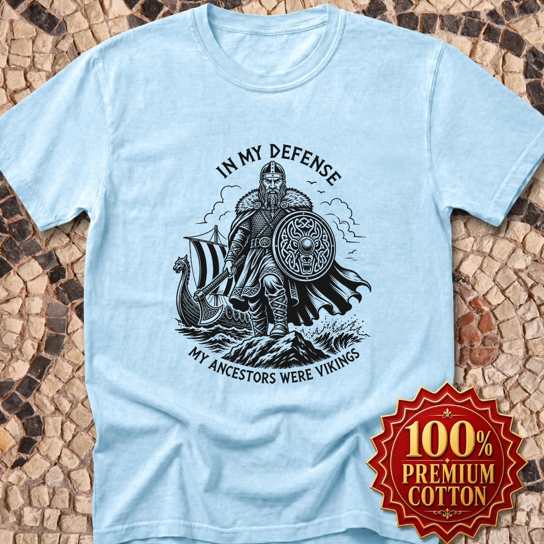 In My Defense Viking Ancestors Premium Tee