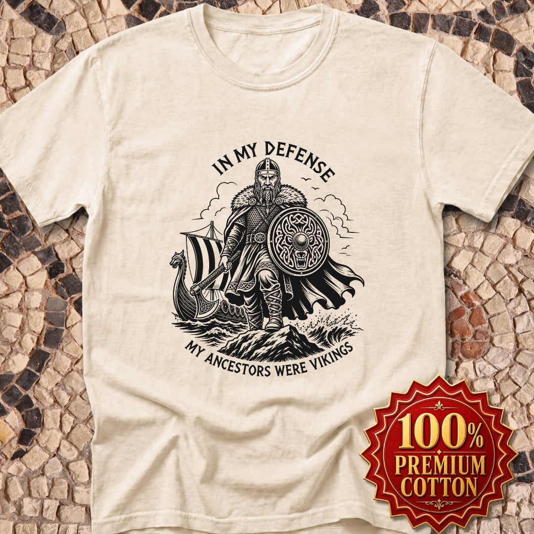 In My Defense Viking Ancestors Premium Tee