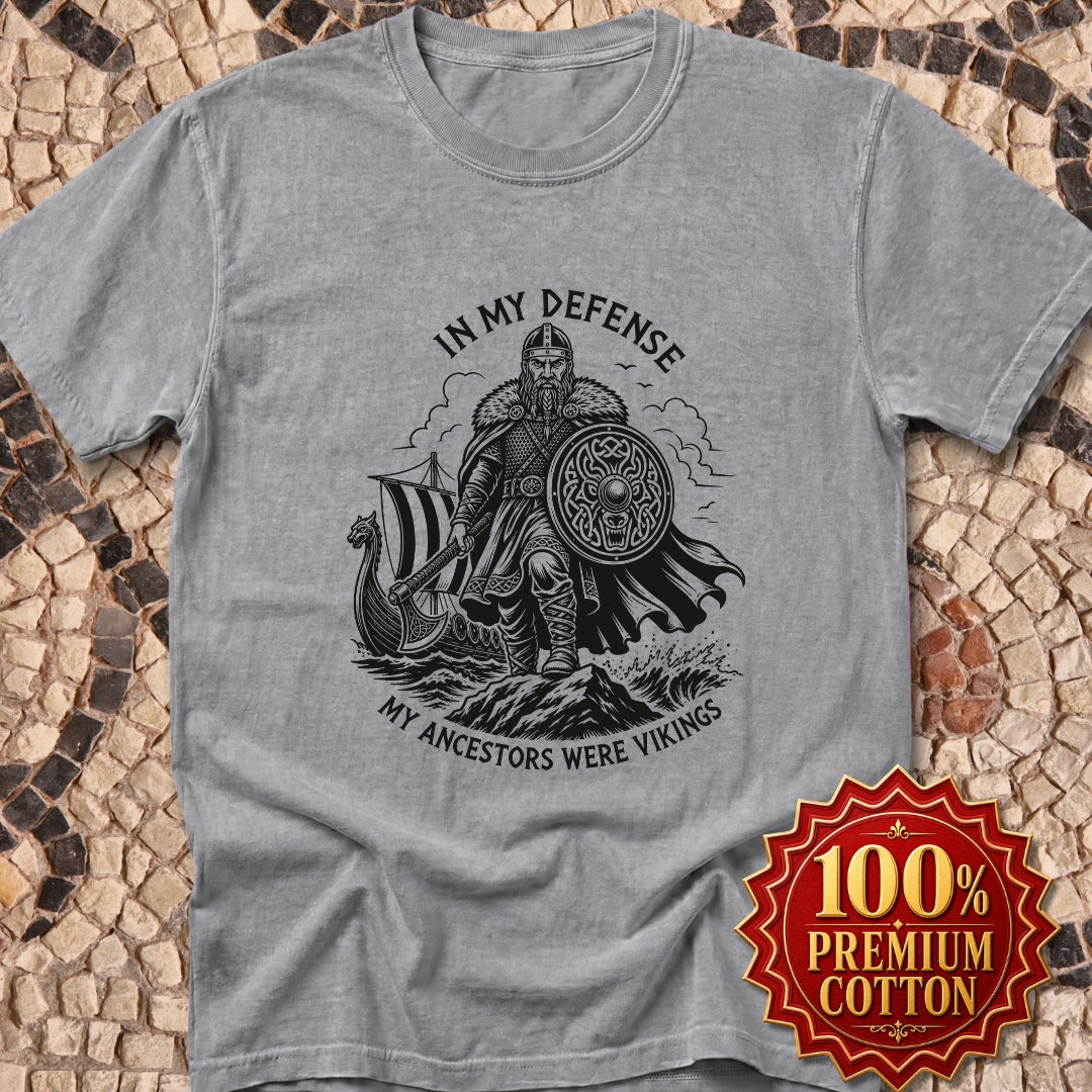 In My Defense Viking Ancestors Premium Tee