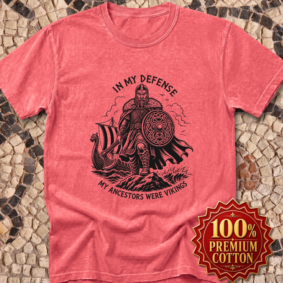 In My Defense Viking Ancestors Premium Tee