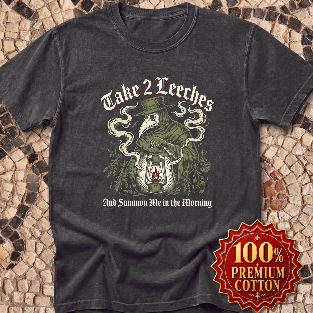 Plague Doctor Take 2 Leeches Premium Tee