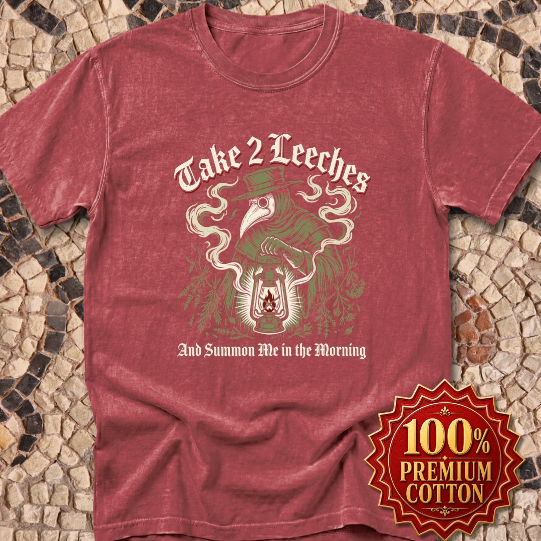 Plague Doctor Take 2 Leeches Premium Tee