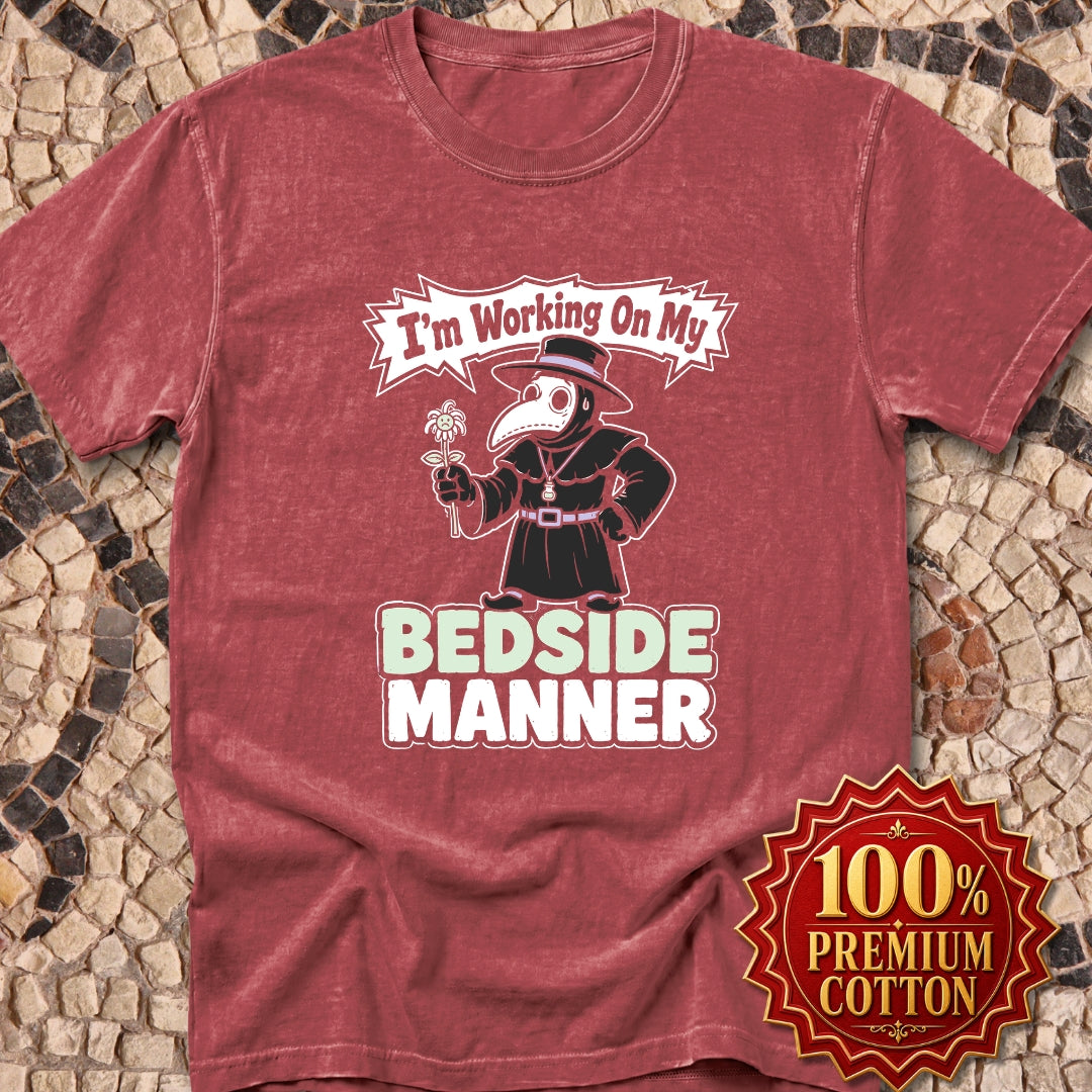 Plague Doctor Working on Bedside Manner Premium Tee