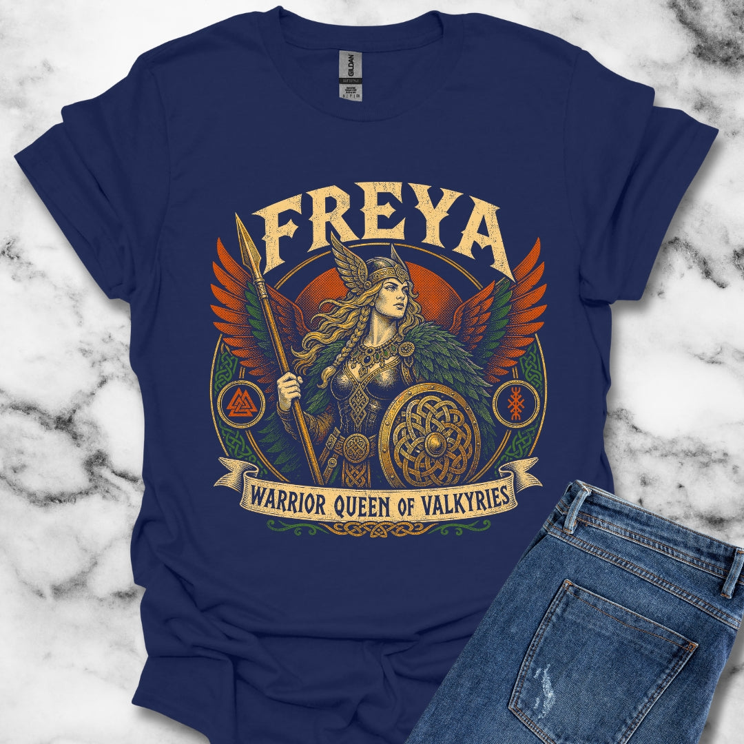 Freya Warrior Queen of the Valkyries T-Shirt