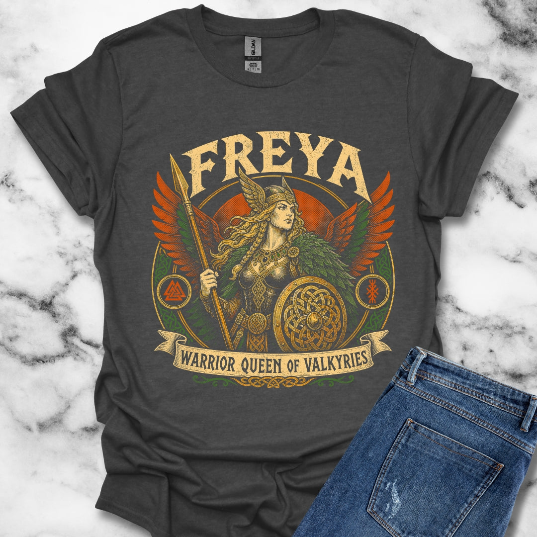 Freya Warrior Queen of the Valkyries T-Shirt