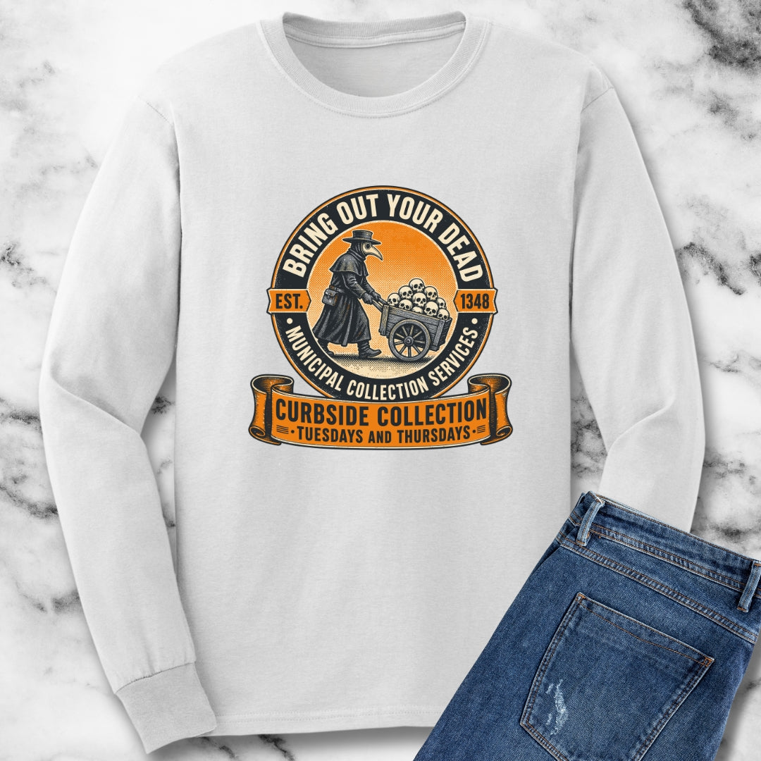 Bring Out Your Dead Black Plague Long Sleeve Tee
