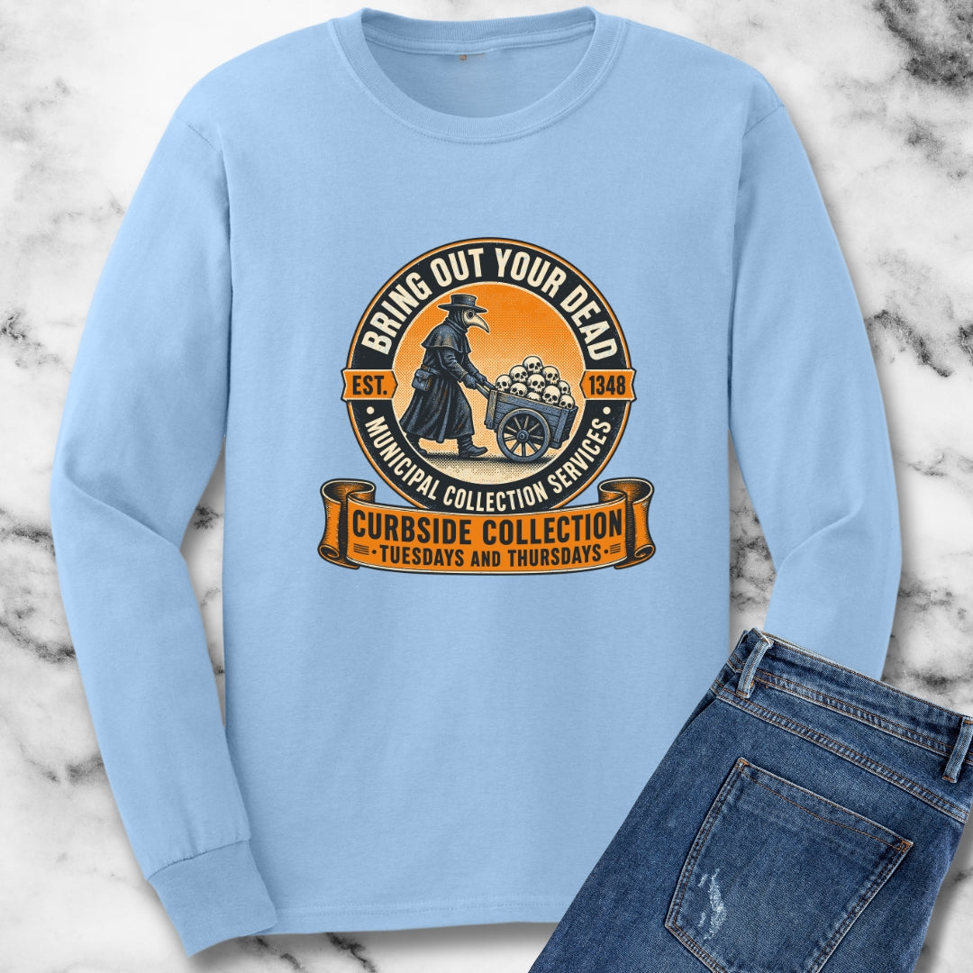Bring Out Your Dead Black Plague Long Sleeve Tee