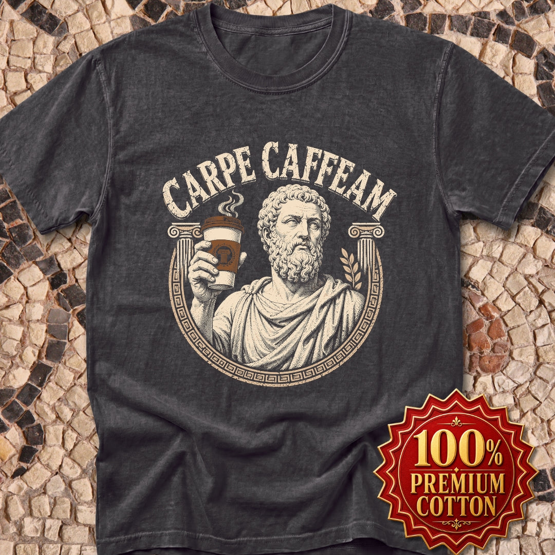 Carpe Caffeam Coffee Premium Tee