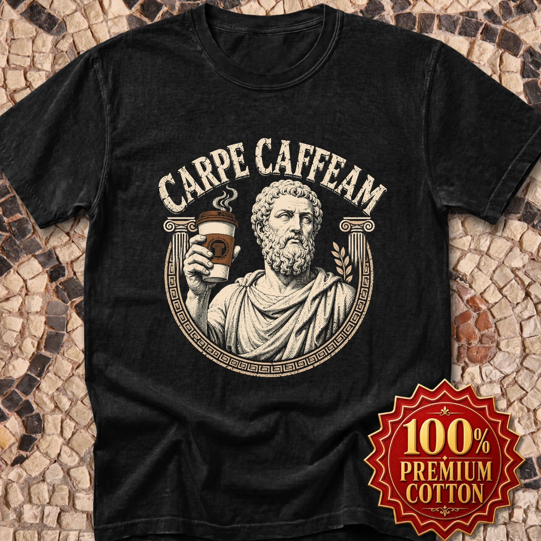 Carpe Caffeam Coffee Premium Tee