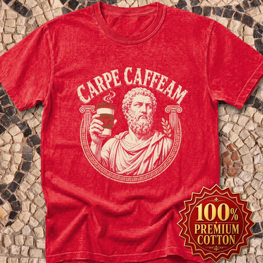 Carpe Caffeam Coffee Premium Tee