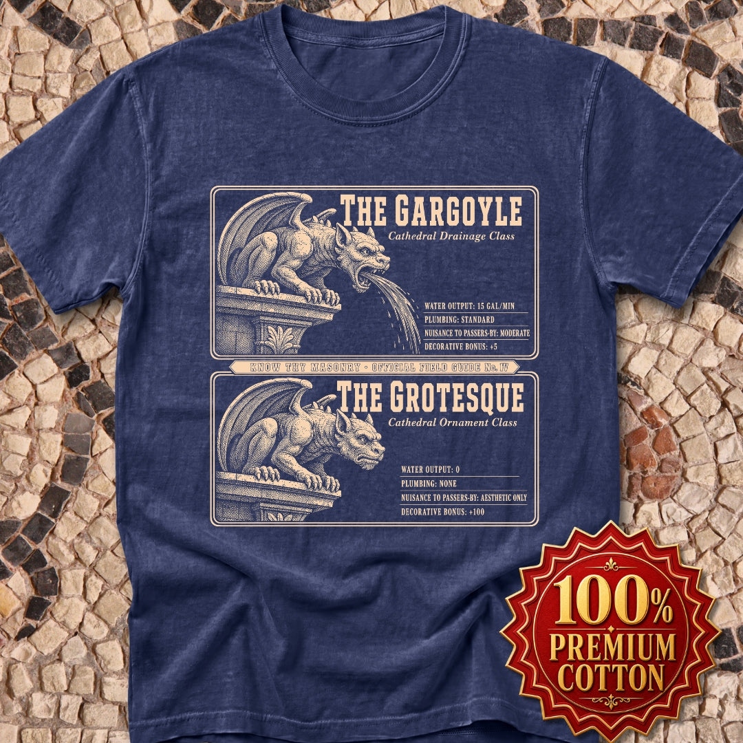 Gargoyle vs Grotesque Field Guide Premium Tee