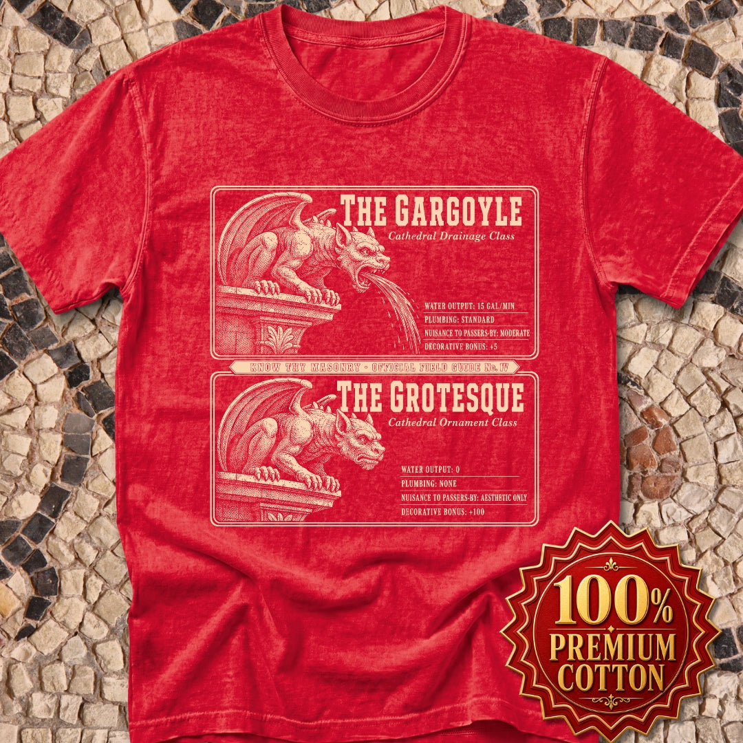 Gargoyle vs Grotesque Field Guide Premium Tee