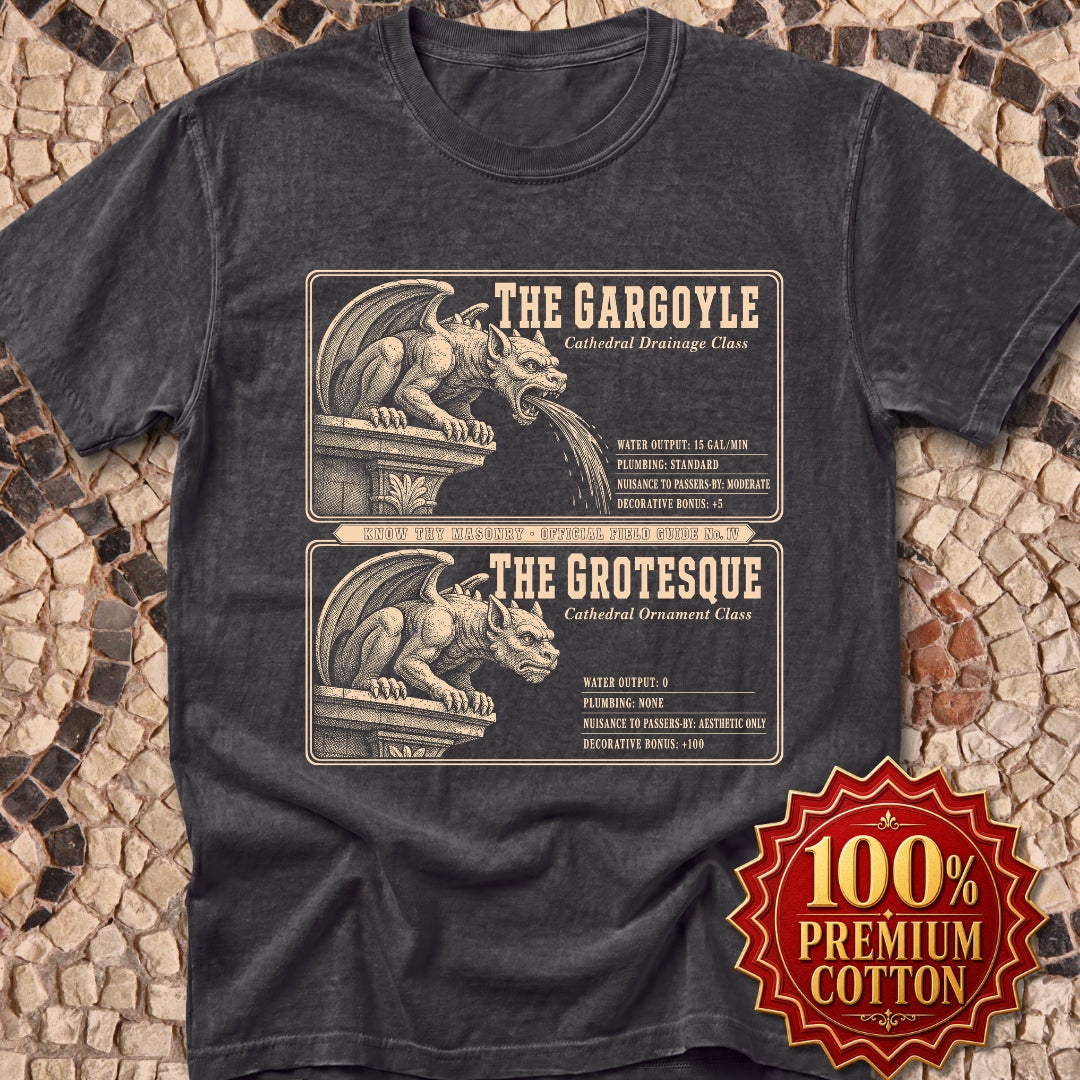 Gargoyle vs Grotesque Field Guide Premium Tee