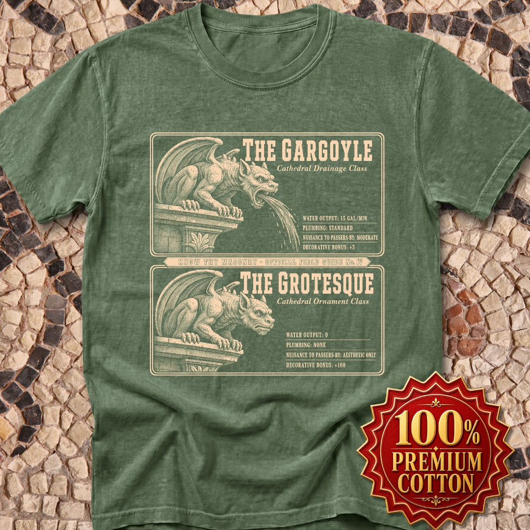 Gargoyle vs Grotesque Field Guide Premium Tee