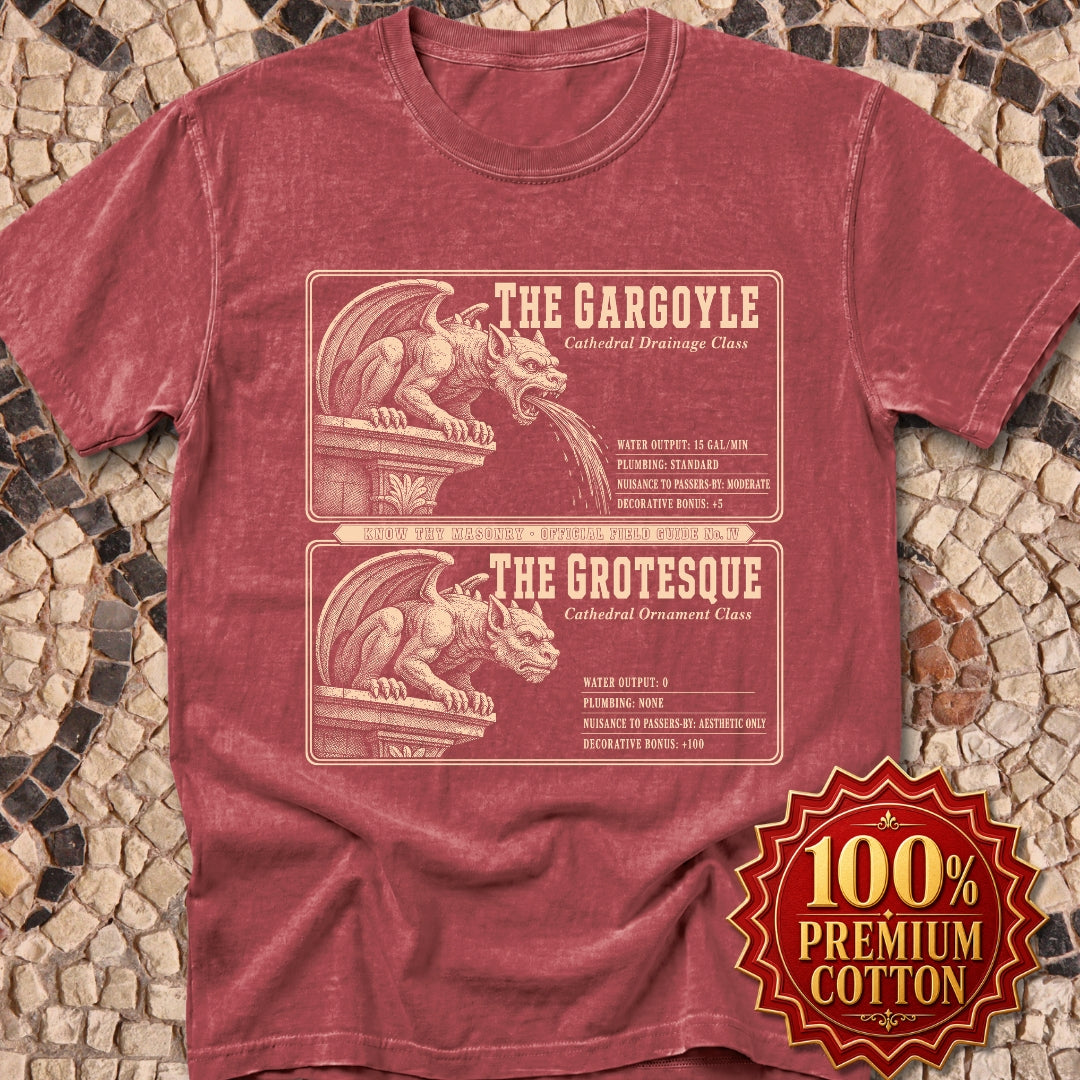 Gargoyle vs Grotesque Field Guide Premium Tee
