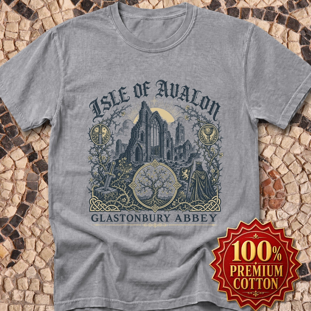 Glastonbury Abbey Isle of Avalon Premium Tee