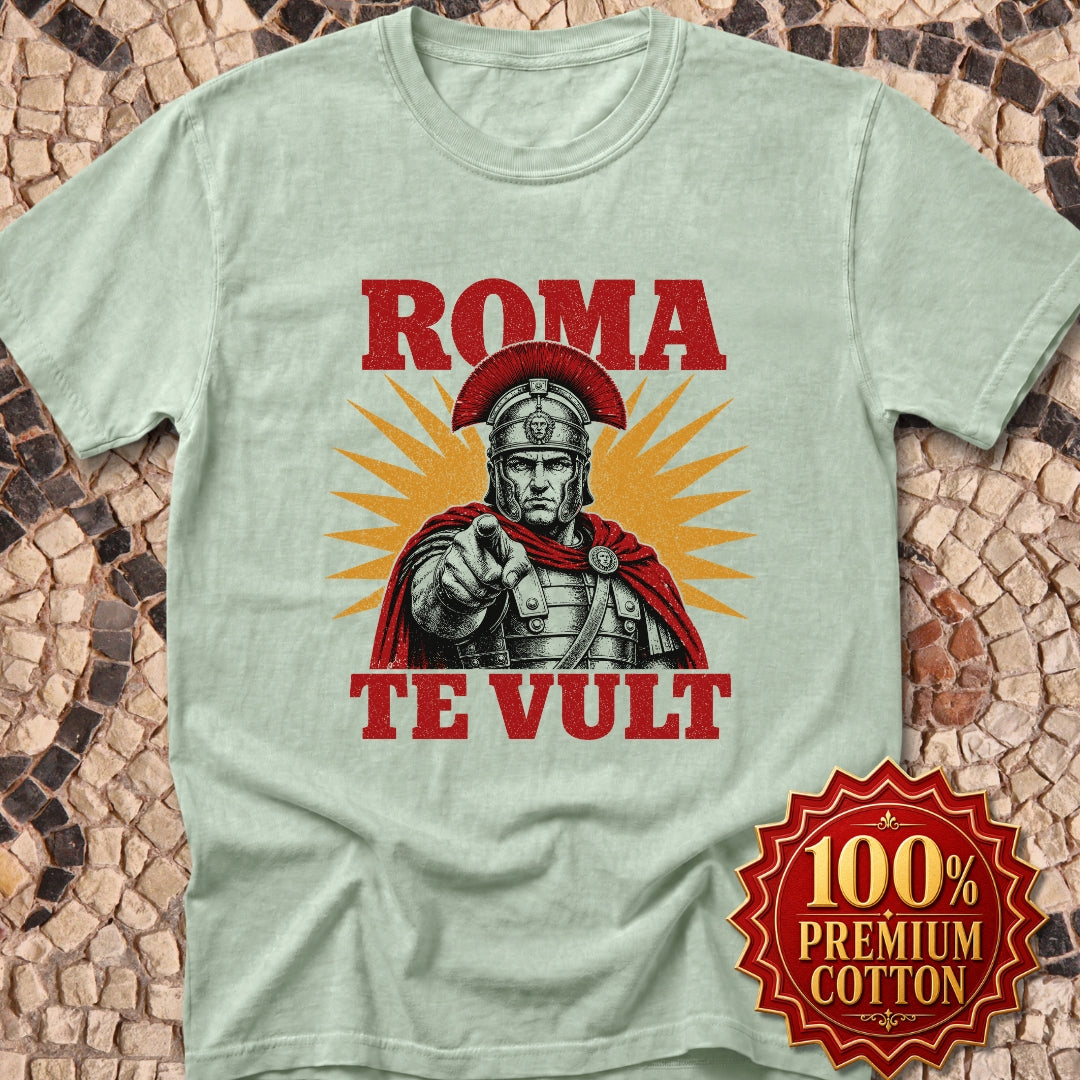 Roma Te Vult Rome Wants You Latin Premium Tee