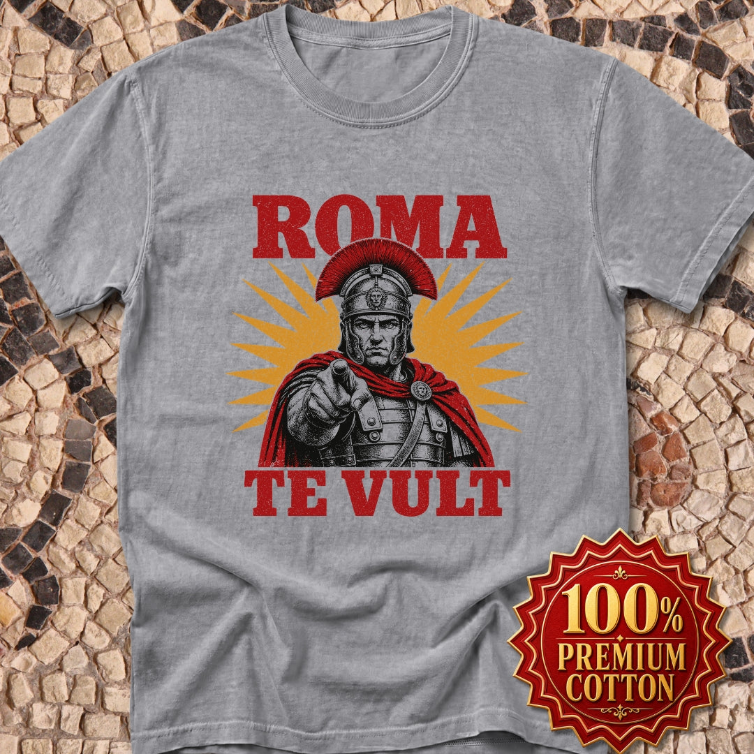 Roma Te Vult Rome Wants You Latin Premium Tee