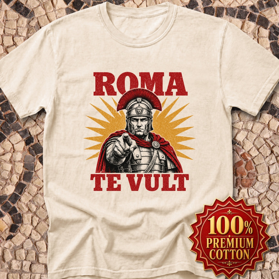 Roma Te Vult Rome Wants You Latin Premium Tee