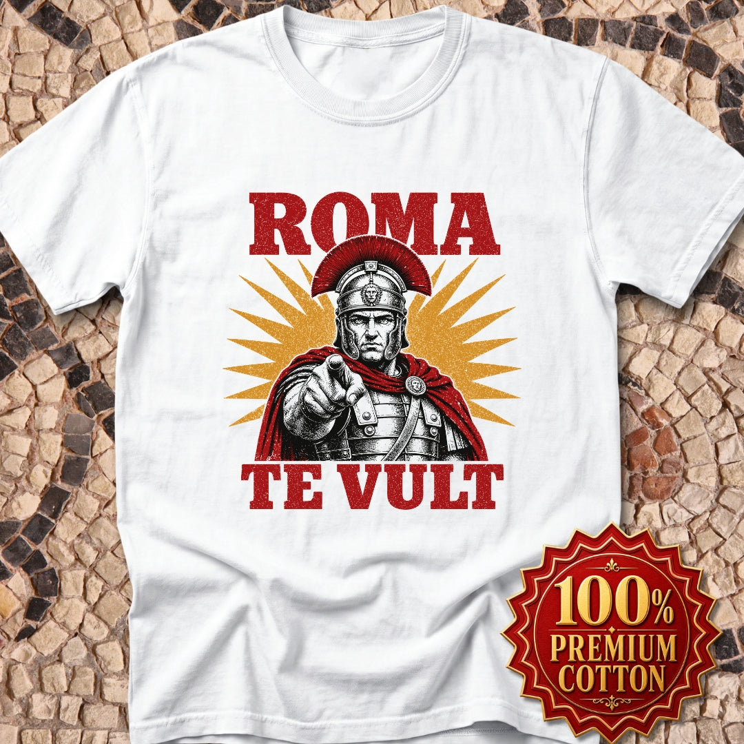 Roma Te Vult Rome Wants You Latin Premium Tee