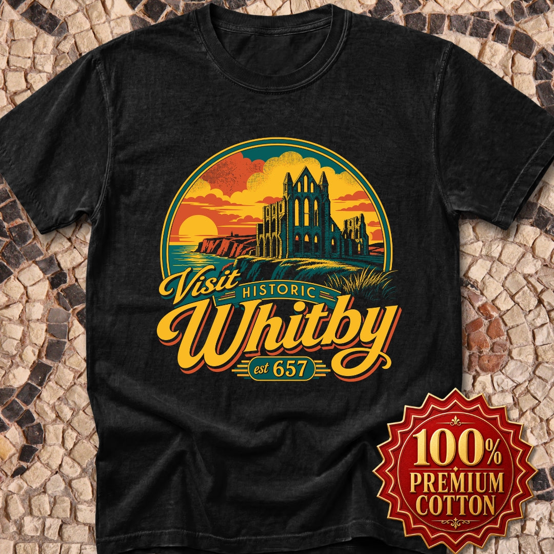 Visit Whitby Abbey Premium Tee