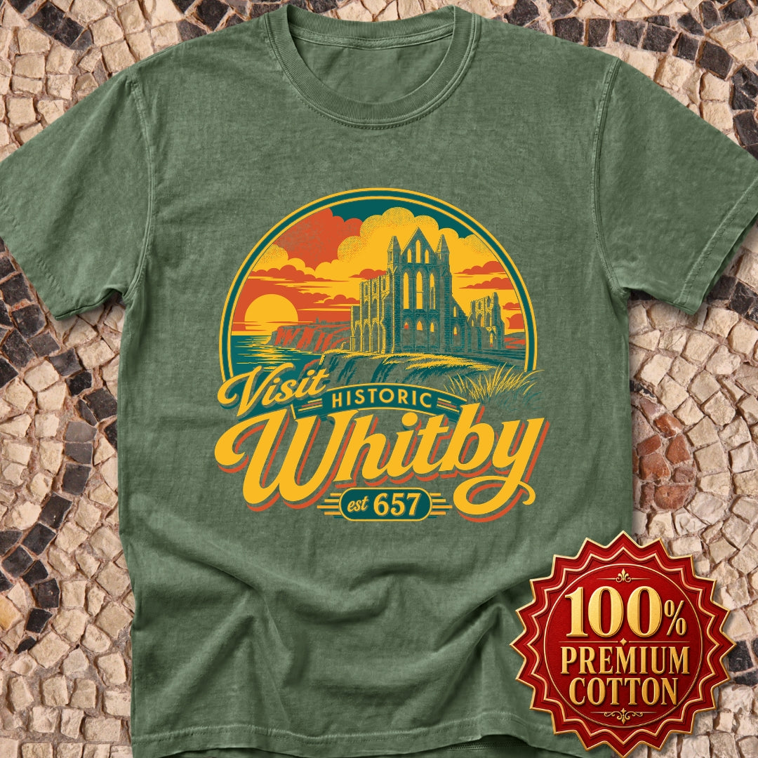 Visit Whitby Abbey Premium Tee
