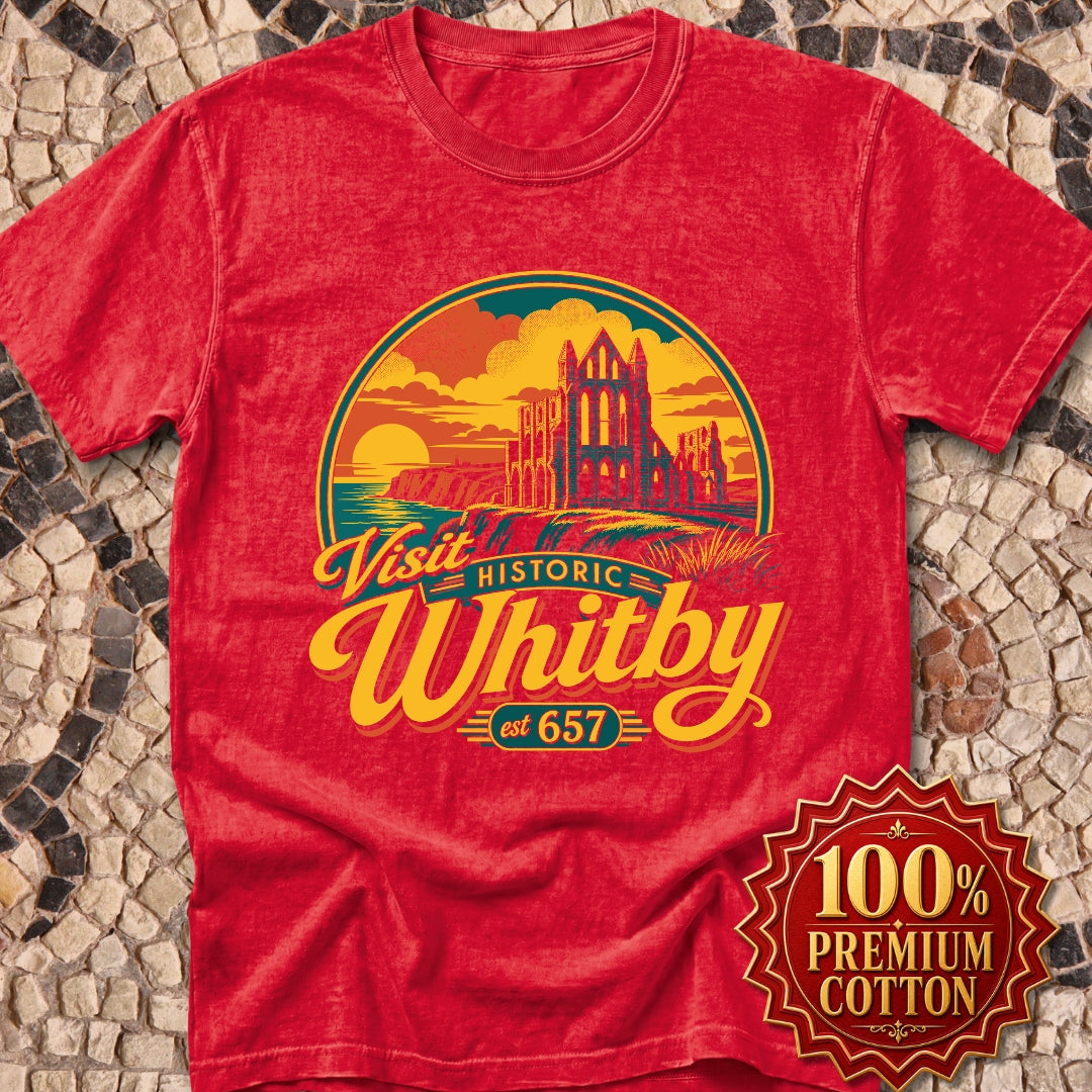 Visit Whitby Abbey Premium Tee