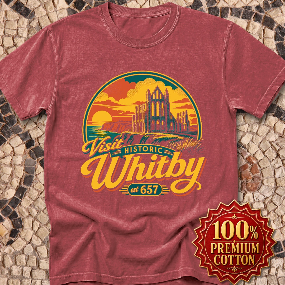 Visit Whitby Abbey Premium Tee
